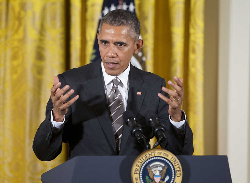 President Barack Obama speaks in the East Room of the White House in Washington, Wednesday, Oct. 7, 2015. Obama apologized to Doctors Without Borders president for attack on Afghan medical clinic. (AP Photo/Pablo Martinez Monsivais)