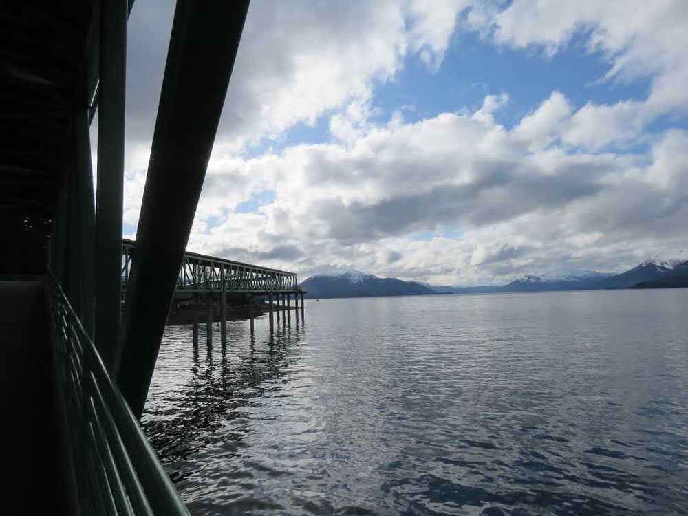 A view of the path cruise ship tourists to Hoonah will now take when they first disembark. Construction on the dock began in August 2015, Dybdahl said; it's now 99 percent complete.