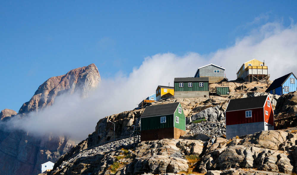 The 1,300 residents of Uummannaq rely on the wild for their livelihoods.  Hunting and fishing are the anchors of this town, and are dependent upon strong winter and spring sea ice conditions. Uummannaq, Greenland.