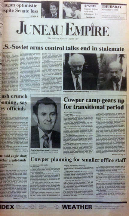 The front page of the Empire on Nov. 6, 1986