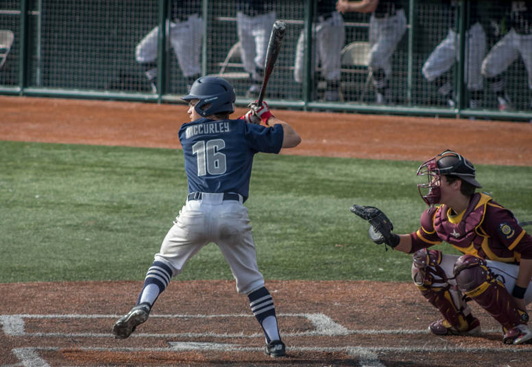 Juneau Post 25’s Donavin McCurley bats in the American Legion state championship game on Tuesday, July 31, at Mulcahy Stadium in Anchorage. (Courtesy Photo | Jeremy Ludeman)