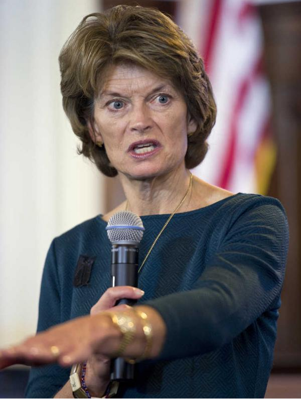 In this February 2016 file photo, U.S. Sen. Lisa Murkowski speaks to members of the Alaska media at the Capitol.