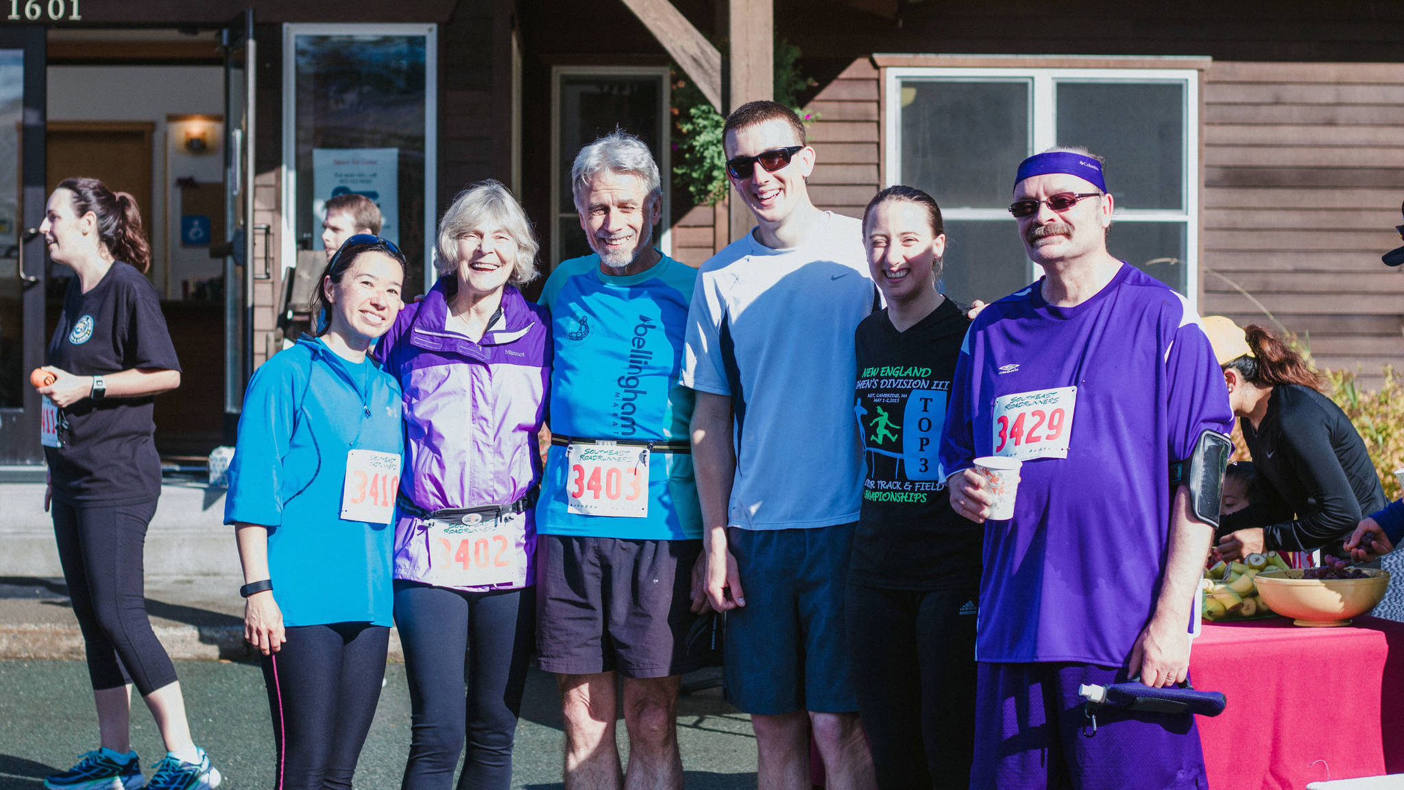 Participants in the annual Labor Day Fun Run pose outside the Juneau Family Health and Birth Center on Saturday. (Courtesy Photo)