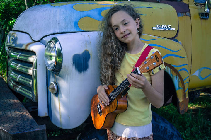 Courtesy Photo | Isaac Martin Sophia Martin, 13, of Thorne Bay, who performs under the name ‘Girl From The North Country, will perform at on the main stage at Centennial Hall 2:30 p.m. Saturday. (Isaac Martin | Courtesy Photo)