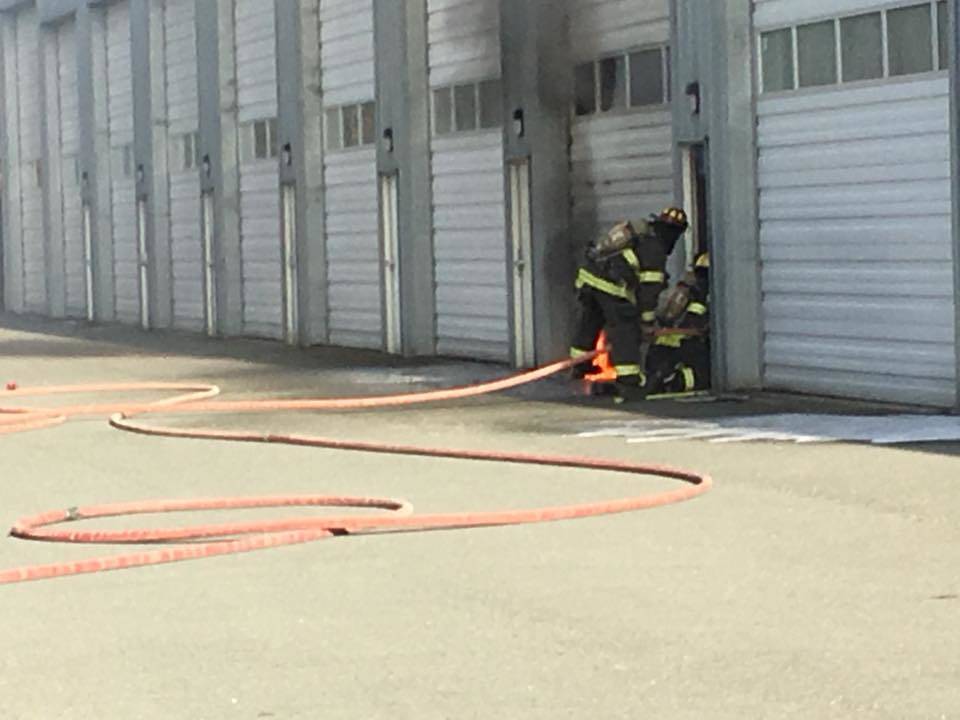 Capital City Fire/Rescue firefighters respond to a fire at a boat condominium on Brandy Lane on May 6, 2018. (Capital City Fire/Rescue | Courtesy Photo)