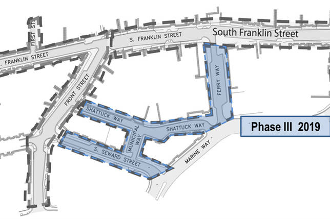 The third phase of street improvements in downtown Juneau will take place next year. A meeting on Wednesday will inform the public on what the improvements will look like and what construciton means for traffic. (Courtesy Photo | City and Borough of Juneau)