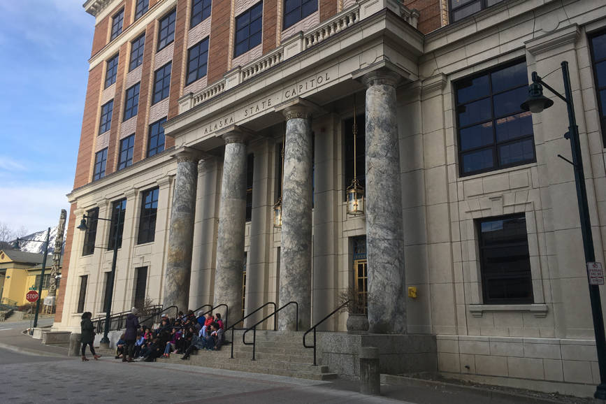 The Alaska State Capitol in April 2018. (Juneau Empire File)