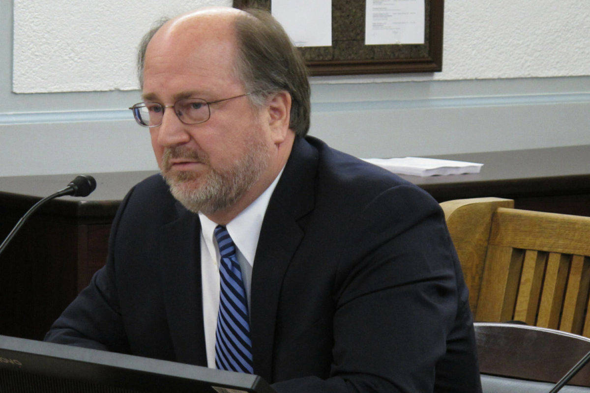 Alaska Attorney General Kevin Clarkson testifies before state senators during a confirmation hearing on Tuesday, Jan. 29, 2019, in Juneau. (Becky Bohrer | Associated Press)