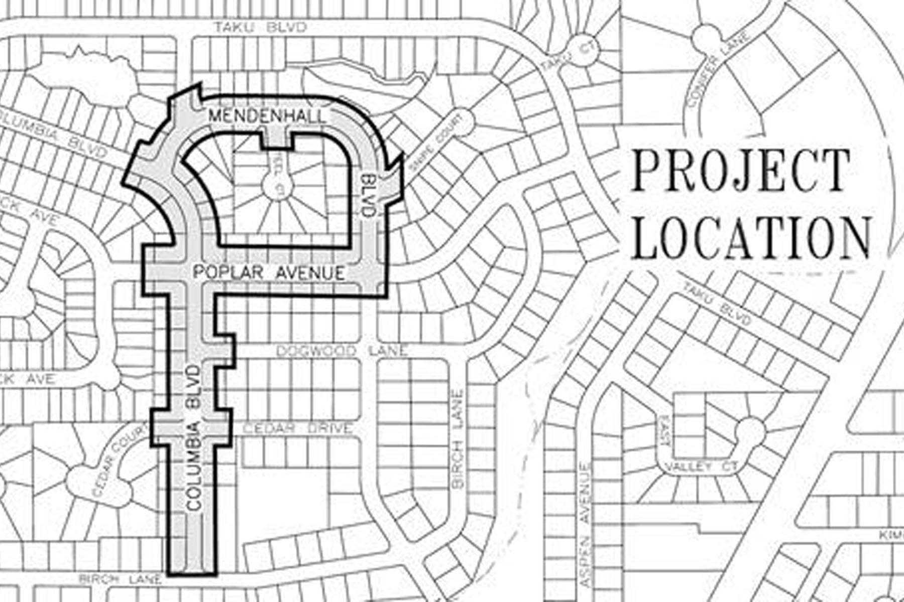 Courtesy Art | City and Borough of Juneau                                 The City and Borough of Juneau is beginning a reconstruction project on some roads in the Mendenhall Valley, April 2, 2020.