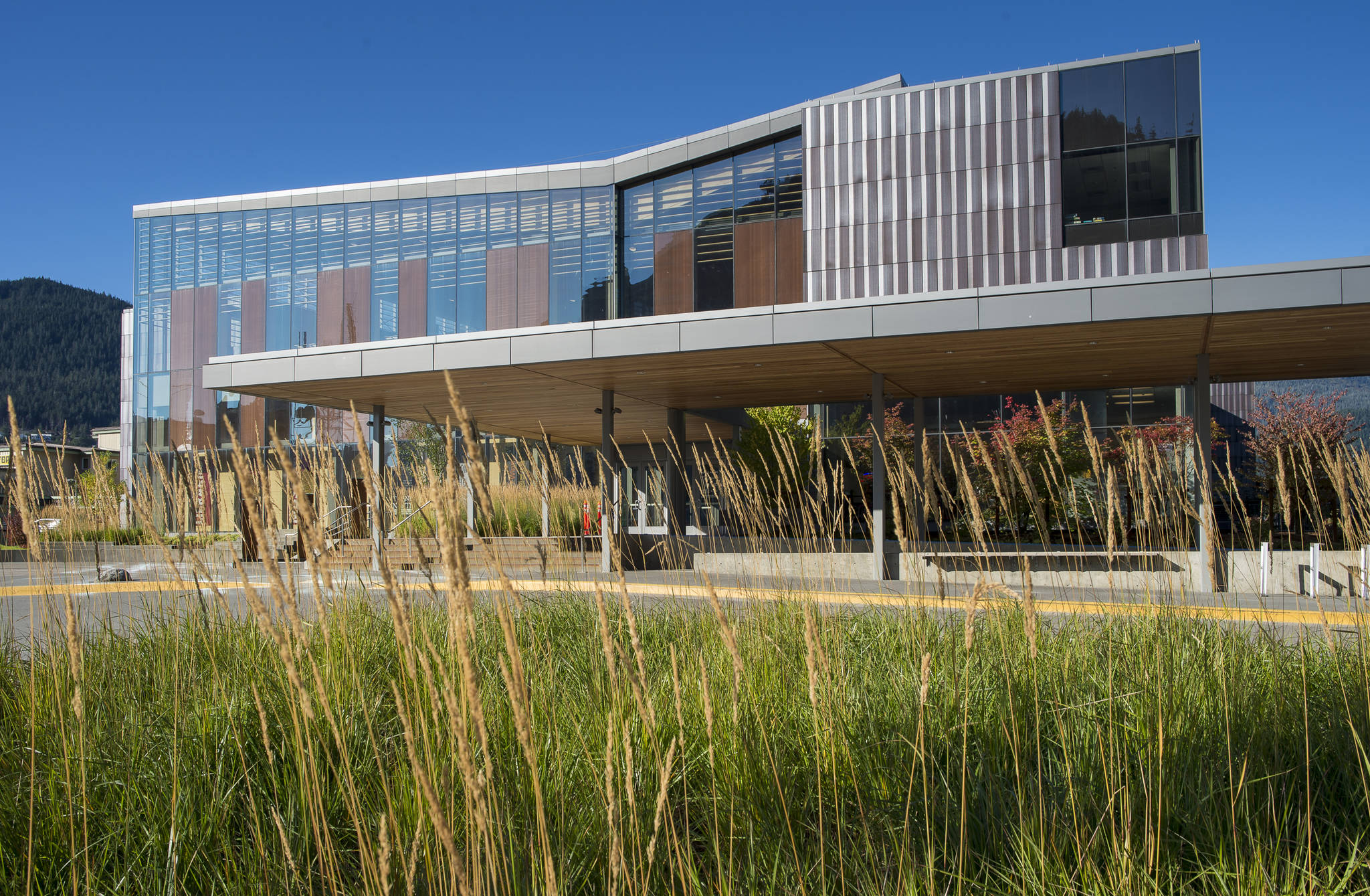 The Andrew P. Kashevaroff State Library, Archives and Museum building, as seen in this September 2018 photo is temporarily closed due to COVID-19 conditions in Juneau. (Michael Penn / Juneau Empire File)