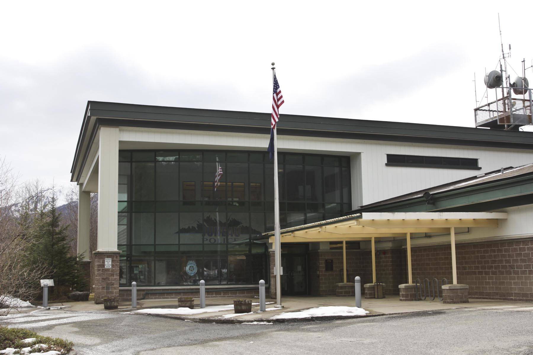 This photo shows the Juneau Police Station, March 20, 2020. (Michael S. Lockett / Juneau Empire File)