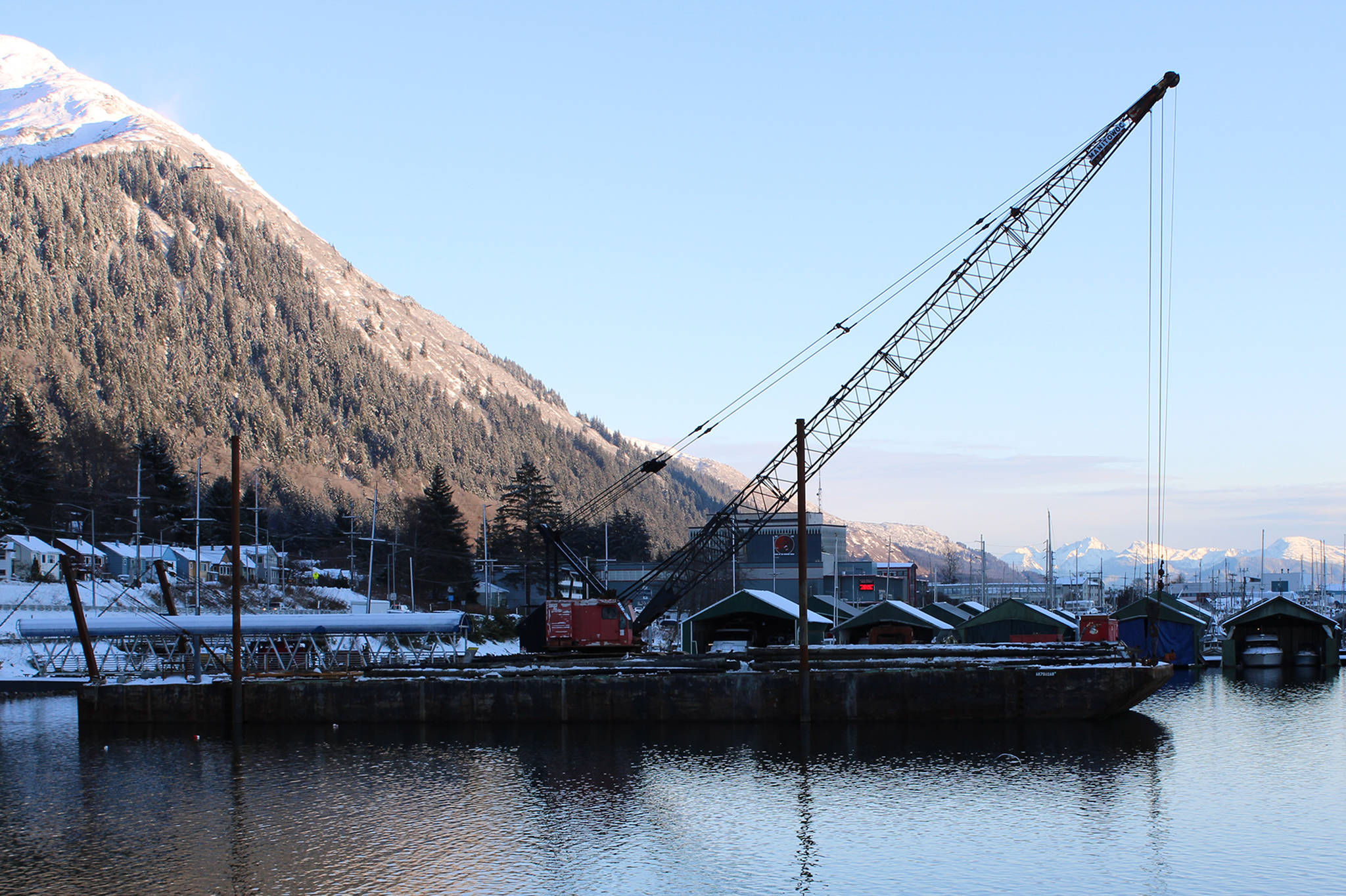 There’s money in Gov. Mike Dunleavy’s bond proposal package for projects like the one taking place at Aurora Harbor, seen here in this Nov. 5, 2020, file photo, but Juneau’s Sen. Jesse Kiehl doesn’t think there’s enough local investment. (Ben Hohenstatt/Juneau Empire File)