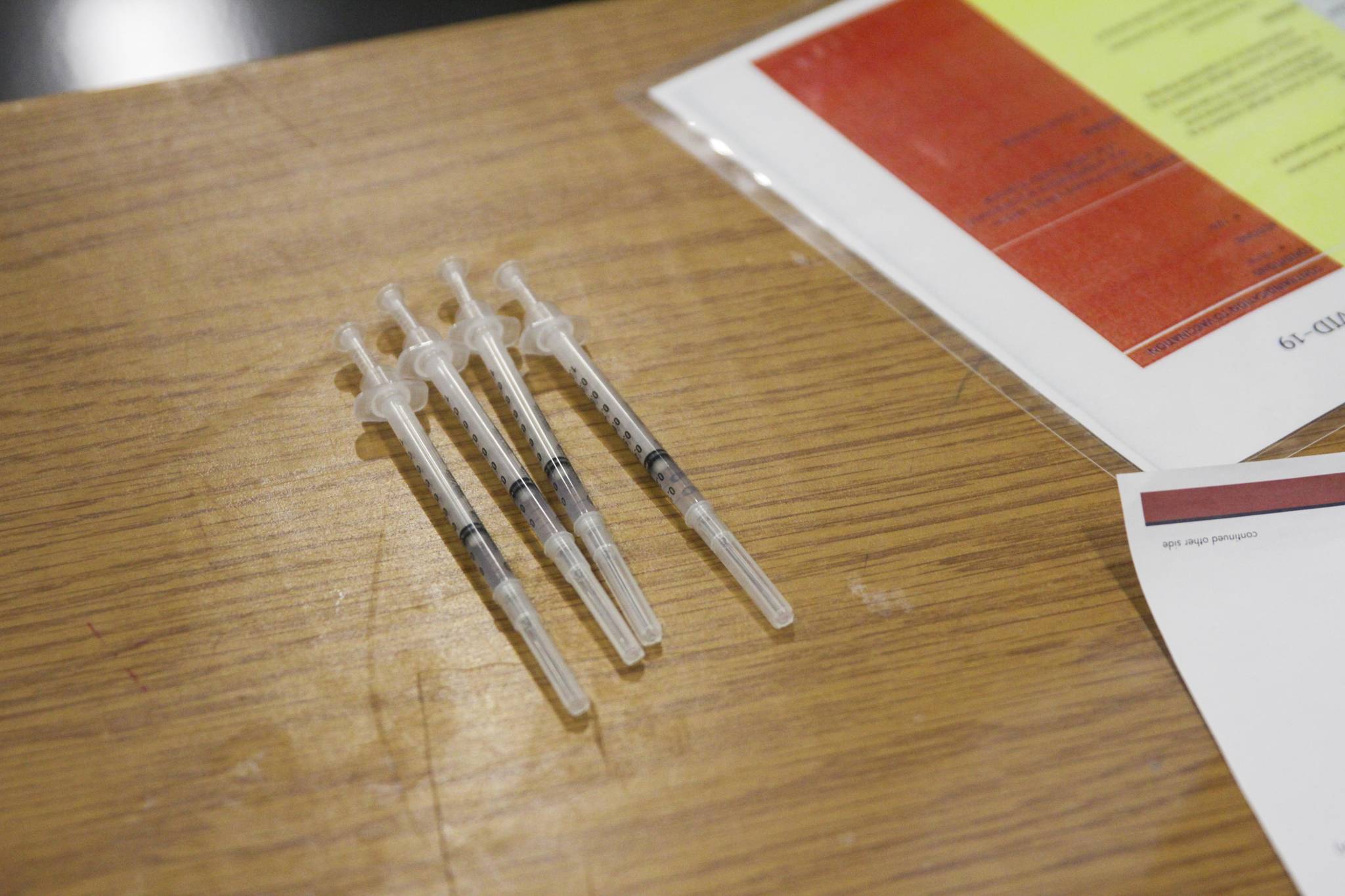 Additional doses of COVID-19 vaccine are expected to be available at an upcoming vaccine clinic due to a new partnership, City and Borough of Juneau announced. (Michael S. Lockett / Juneau Empire file)