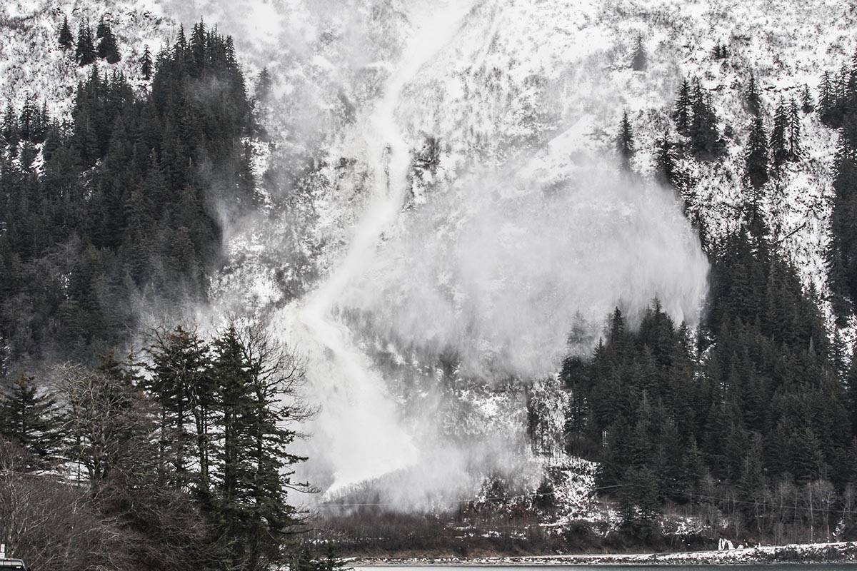 The Alaska Department of Transportation and Public Facilities advises that there is an increased avalanche hazard over Thane Road for the next 24 hours. (Michael S. Lockett / Juneau Empire File)