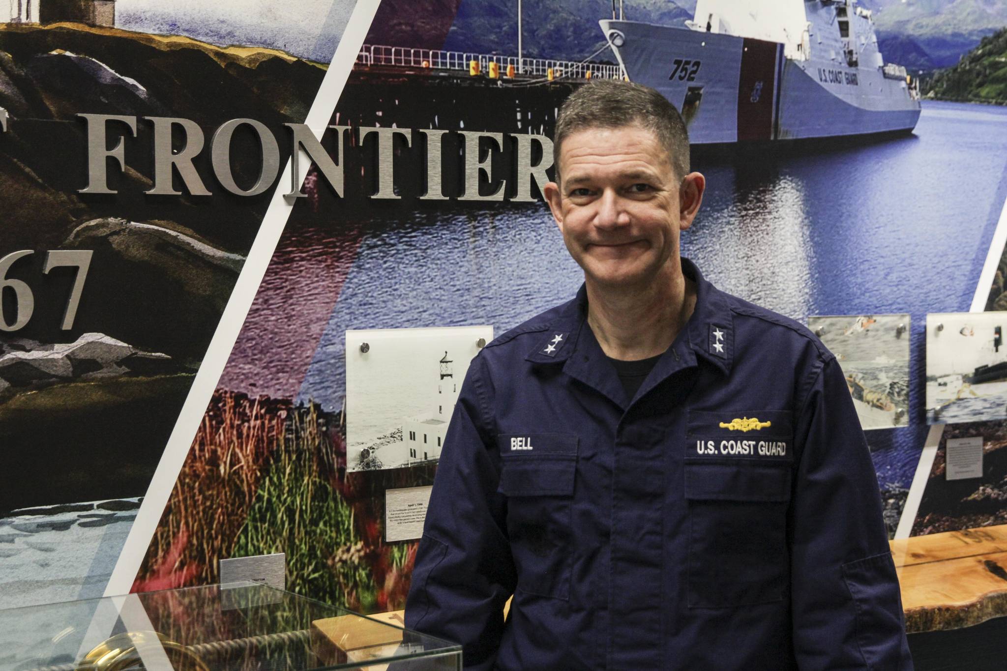 Rear Adm. Matthew Bell is retiring from command of Coast Guard District 17 after 36 years of service in the Coast Guard. (Michael S. Lockett / Juneau Empire)