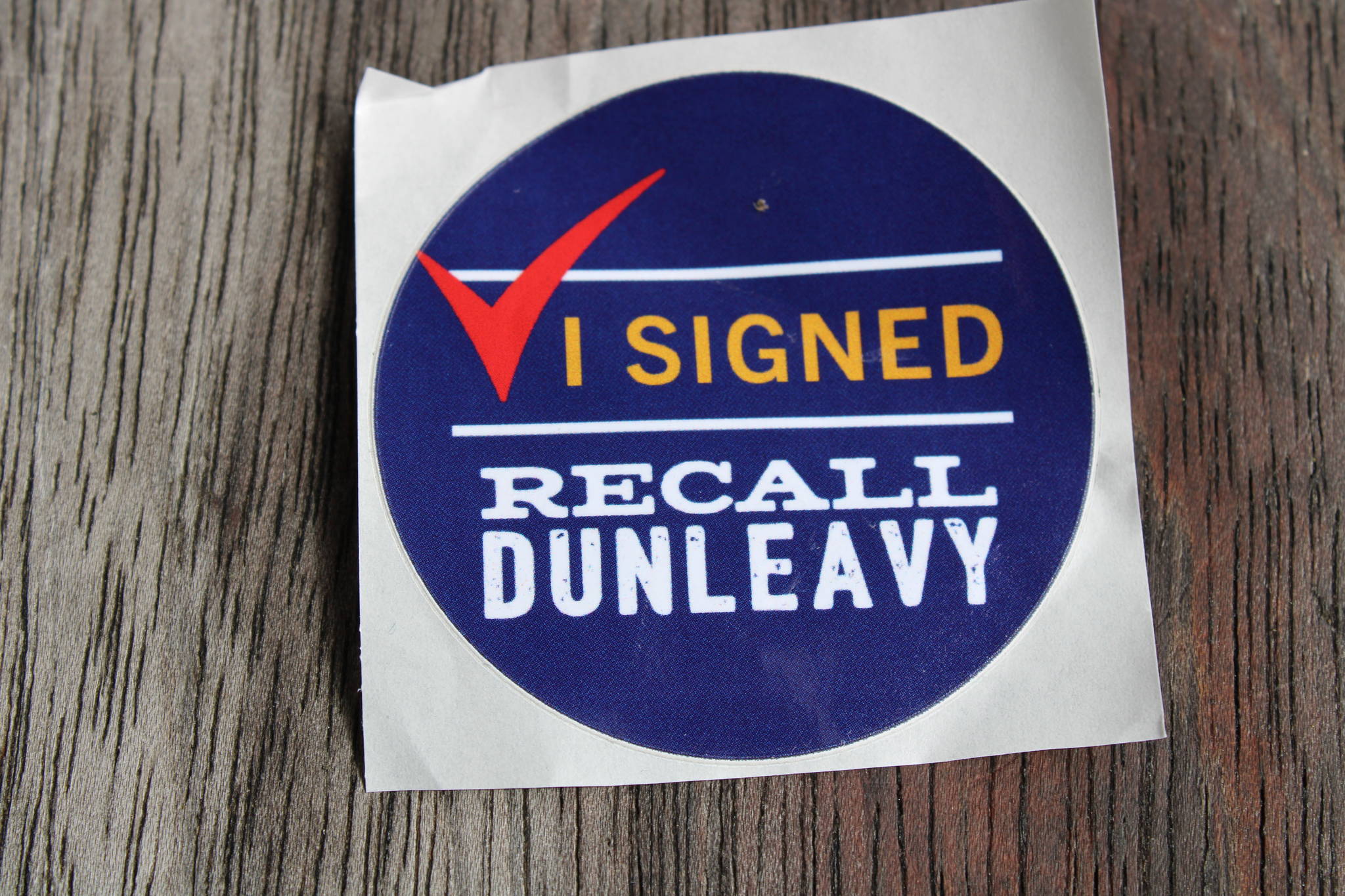 A group seeking Gov. Mike Dunleavy's ouster has yet to collect the necessary signatures to force a recall election.  (Ben Hohenstatt / Juneau Empire File)