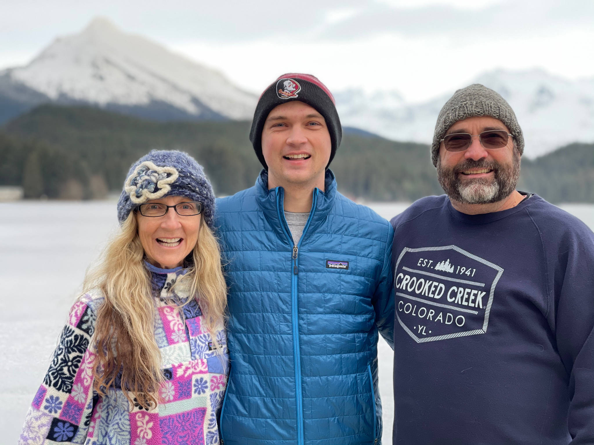 This photo shows Karen, Noah and the Rev. Tim Harrison. (Courtesy Photo)