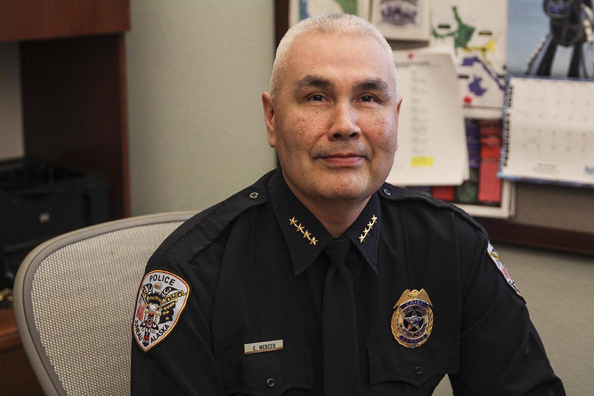 Juneau Police Department Chief Ed Mercer said that crime numbers were looking good as Juneau steers its way out of the pandemic. (Michael S. Lockett | Juneau Empire)