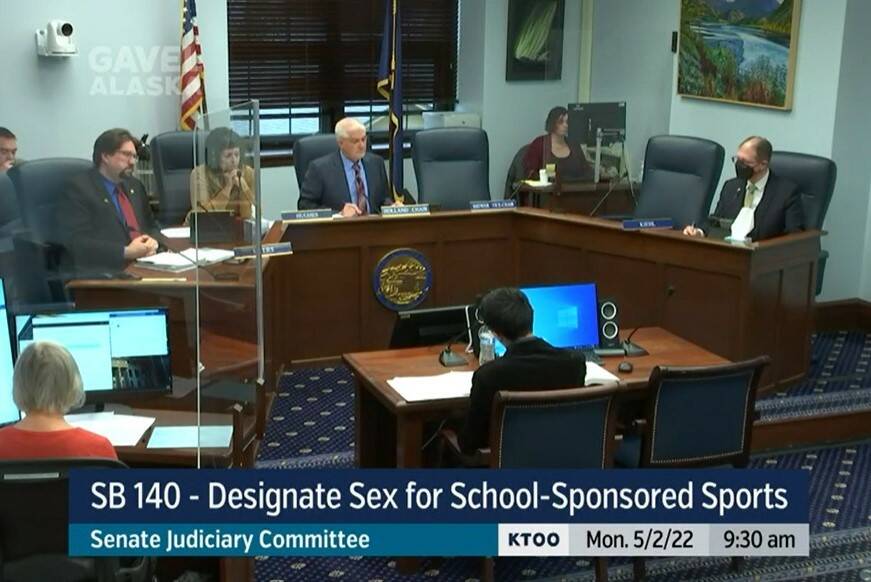 The Senate Judiciary Committee moved a bill that would ban transgender athletes from competing on teams of the sex they identify with on Monday, May 2, 2022. The bill could go to a floor vote sometime this week. (Screenshot)