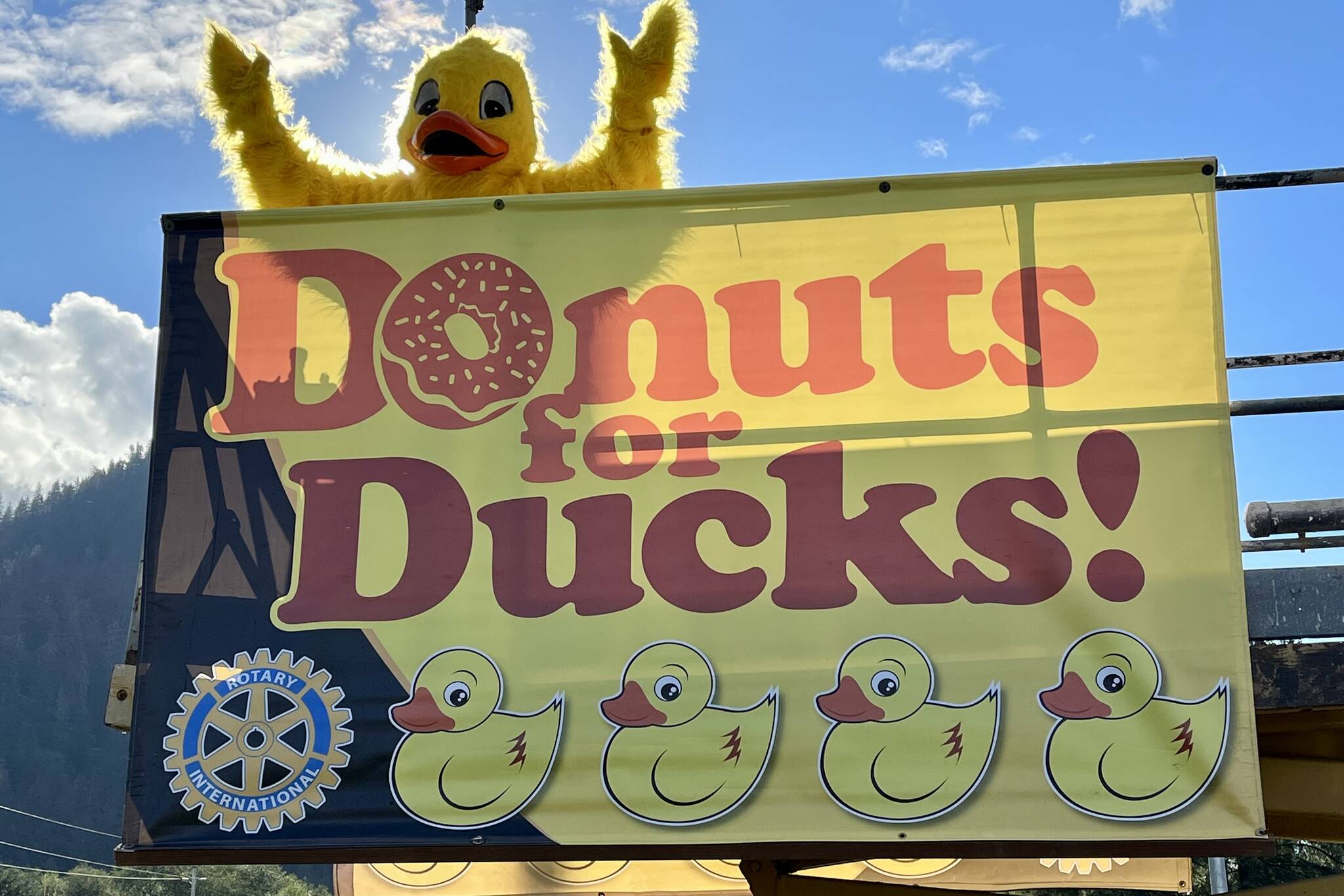 Jonson Kuhn / Juneau Empire 
Glacier Valley Rotary Club will be hosting its Donuts for Ducks event every Friday in front of the Juneau Radio Center until Sept. 10 in support of their annual Duckless Raffle Fundraiser.