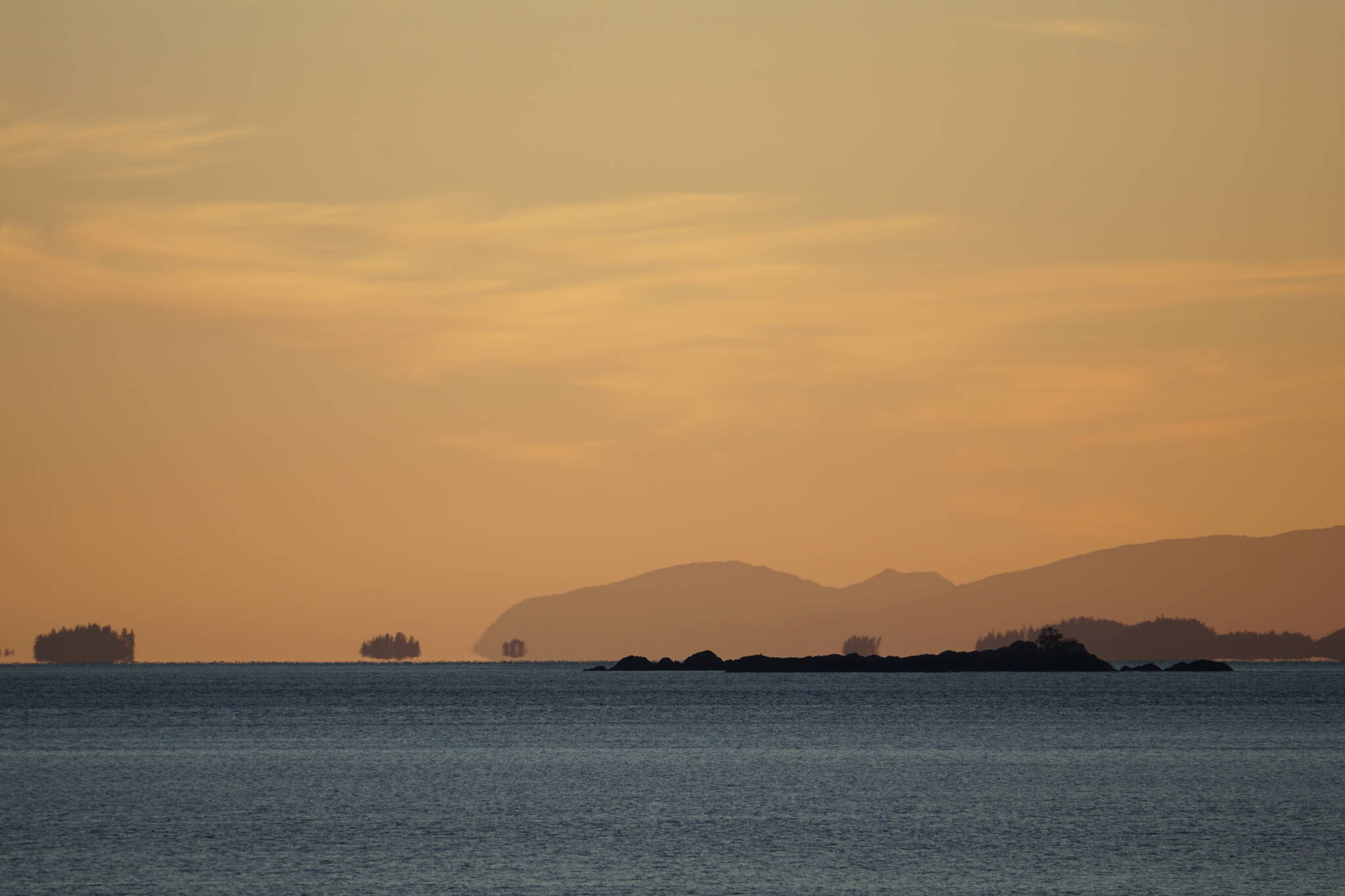 The author was able to look at his new watch and see exactly what time the sun set so he could get to a location to photograph it. (Jeff Lund / For the Juneau Empire)