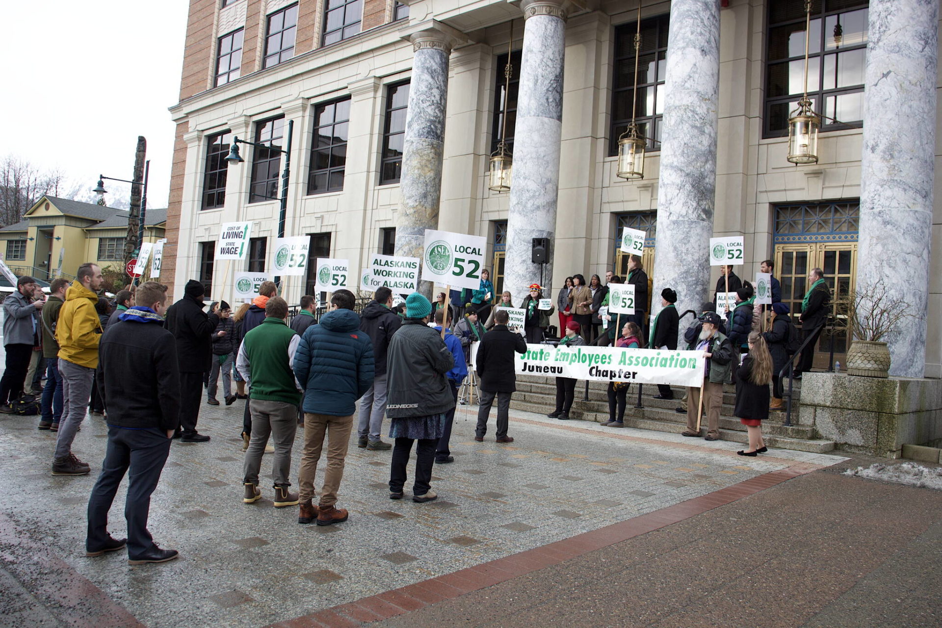 State Employees Sound The Horns On Food Stamp Crisis During Rally ...