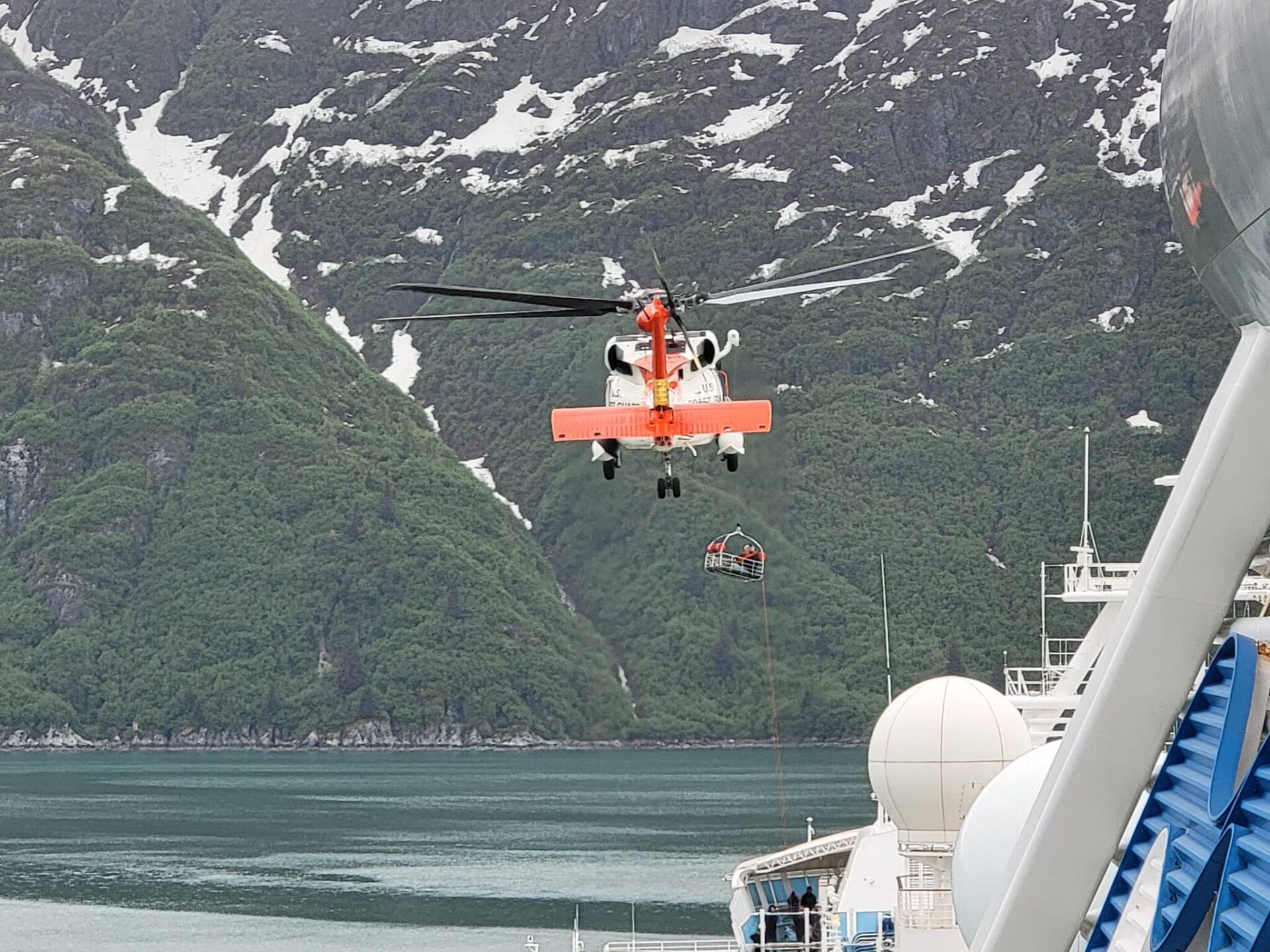 glacier bay cruise fire