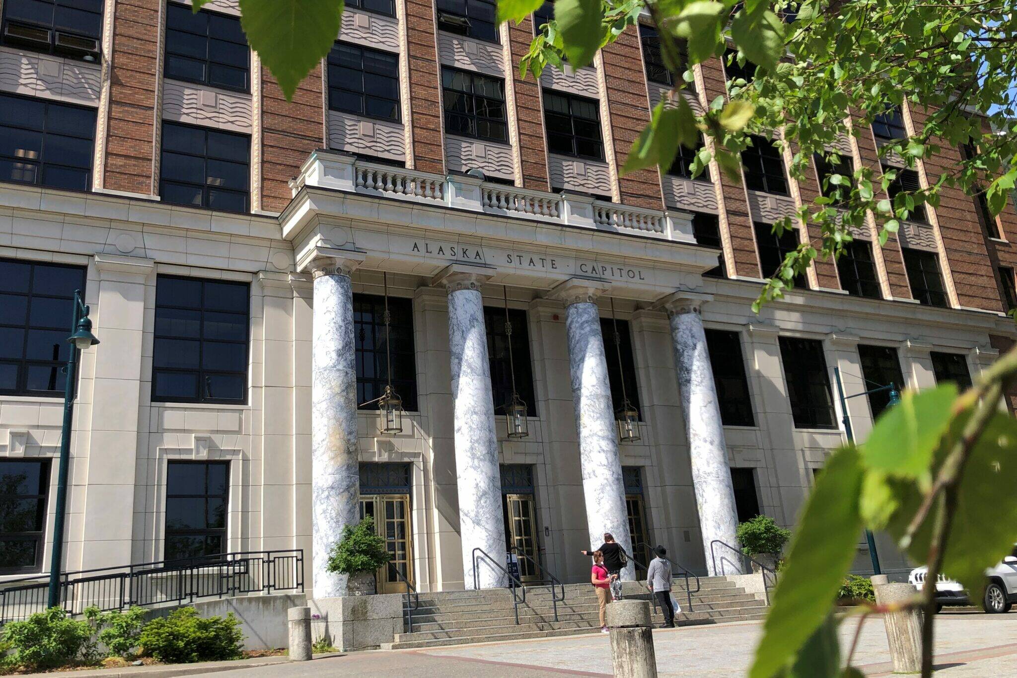 The Alaska State Capitol in Juneau is seen on Monday, June 19, 2023. (Photo by James Brooks/Alaska Beacon)