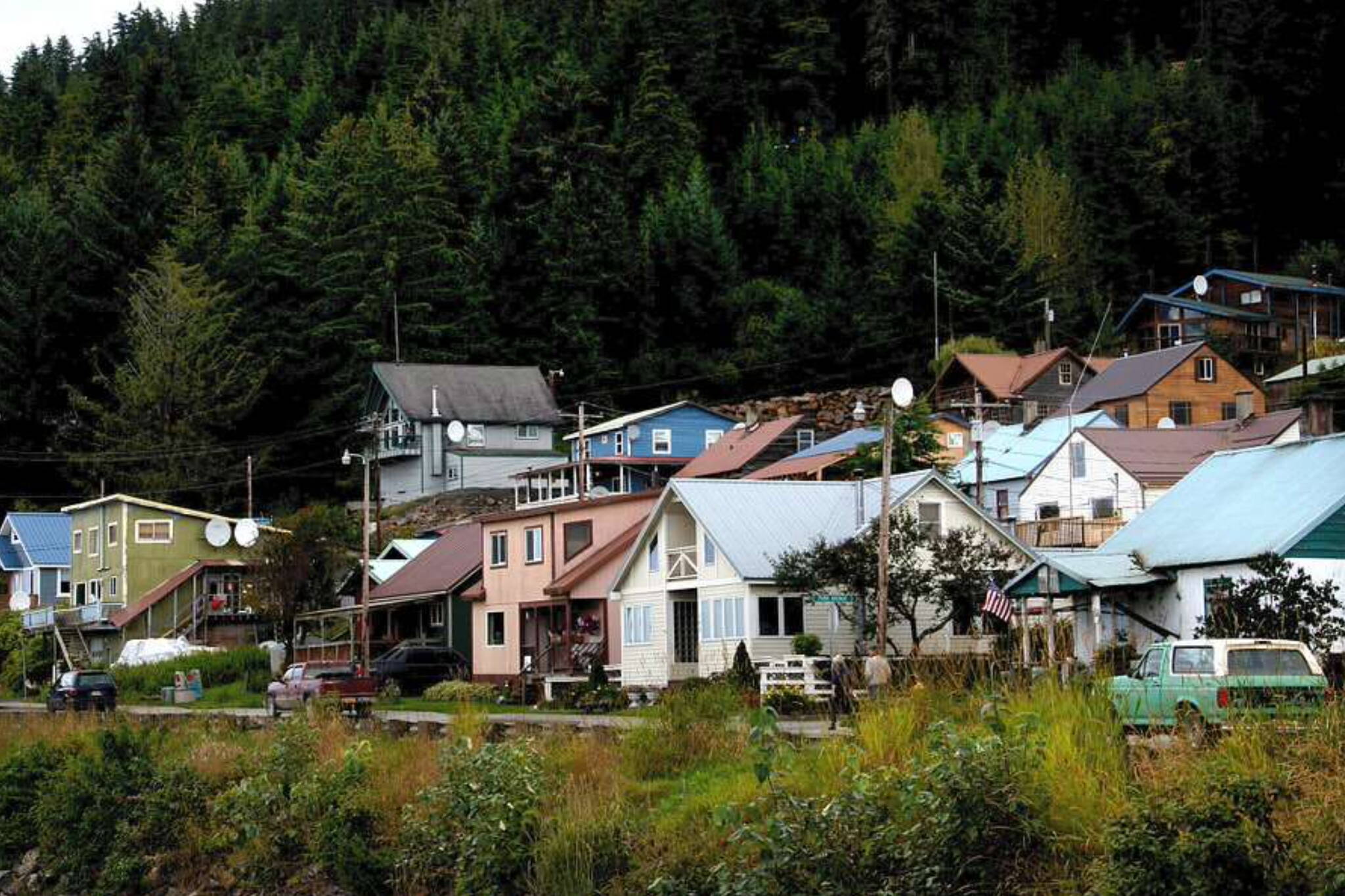 The city of Hoonah, which is petitioning to incorporate as a borough that includes a large surrounding area that includes Glacier Bay and a few tiny communities. (Alaska Department of Commerce, Community, and Economic Development photo)