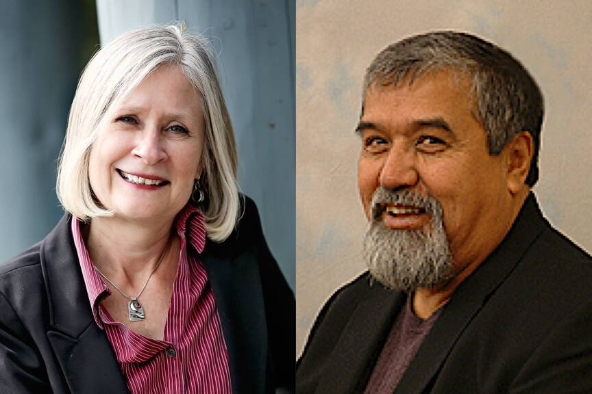 State Rep. Andi Story (left), D-Juneau, will face former Rep. Bill Thomas, R-Haines, for the Alaska Legislature’s District 3 House seat in this year’s election. (Official photos from Rep. Andi Story and the Alaska State Legislature)