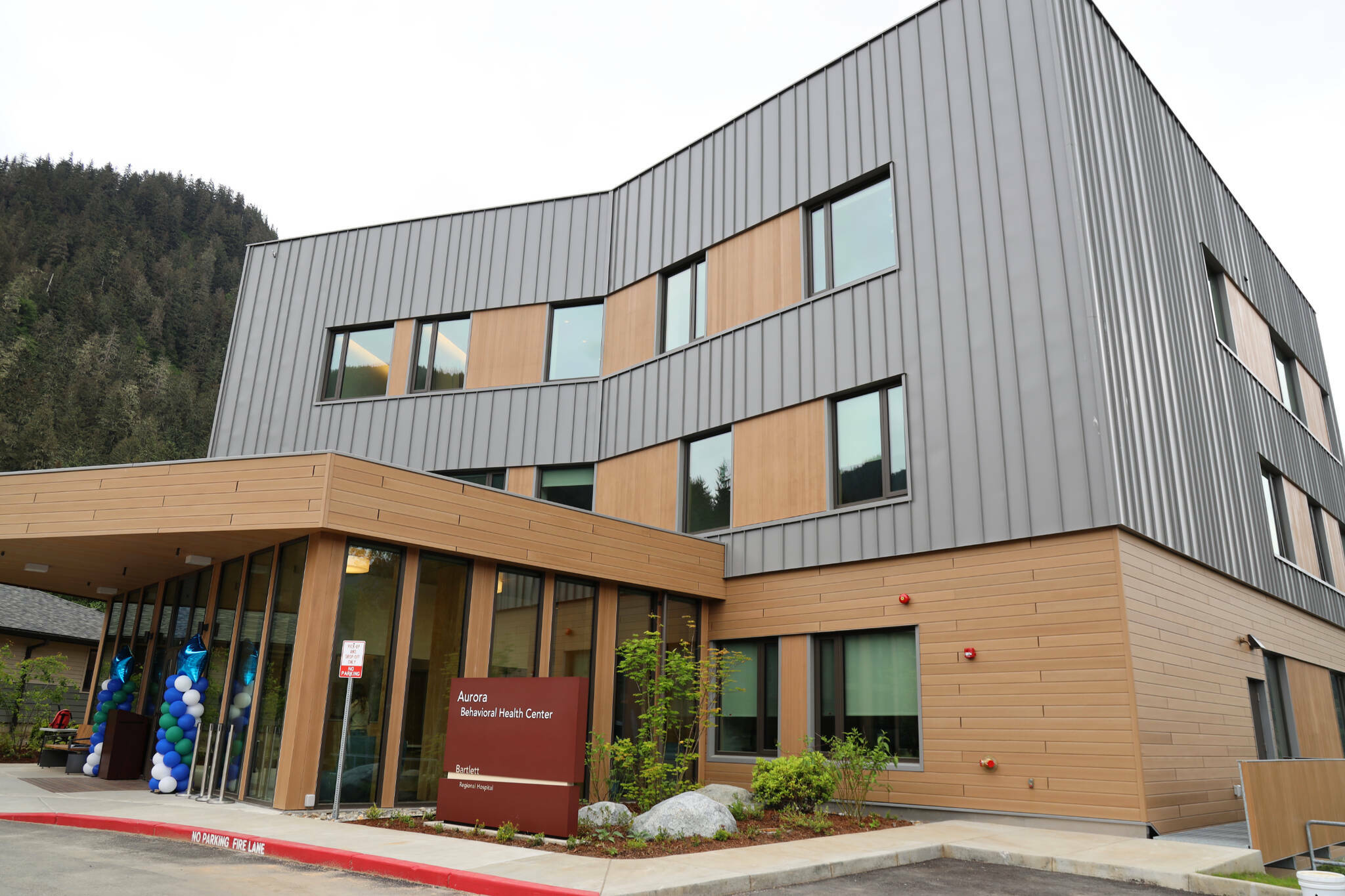 Bartlett Regional Hospital’s behavioral health and crisis stabilization center, seen here during its unveiling ceremony on June 14, 2023, is among the areas where program cuts are being considered due to financial difficulties. (Clarise Larson / Juneau Empire file photo)