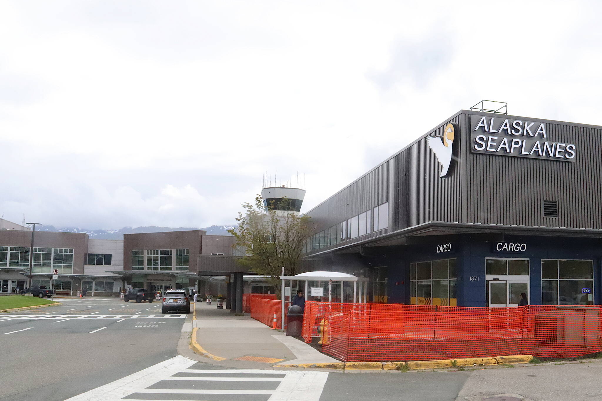 Cars arrive at Juneau International Airport on Thursday, July 11, 2024. (Mark Sabbatini / Juneau Empire file photo)