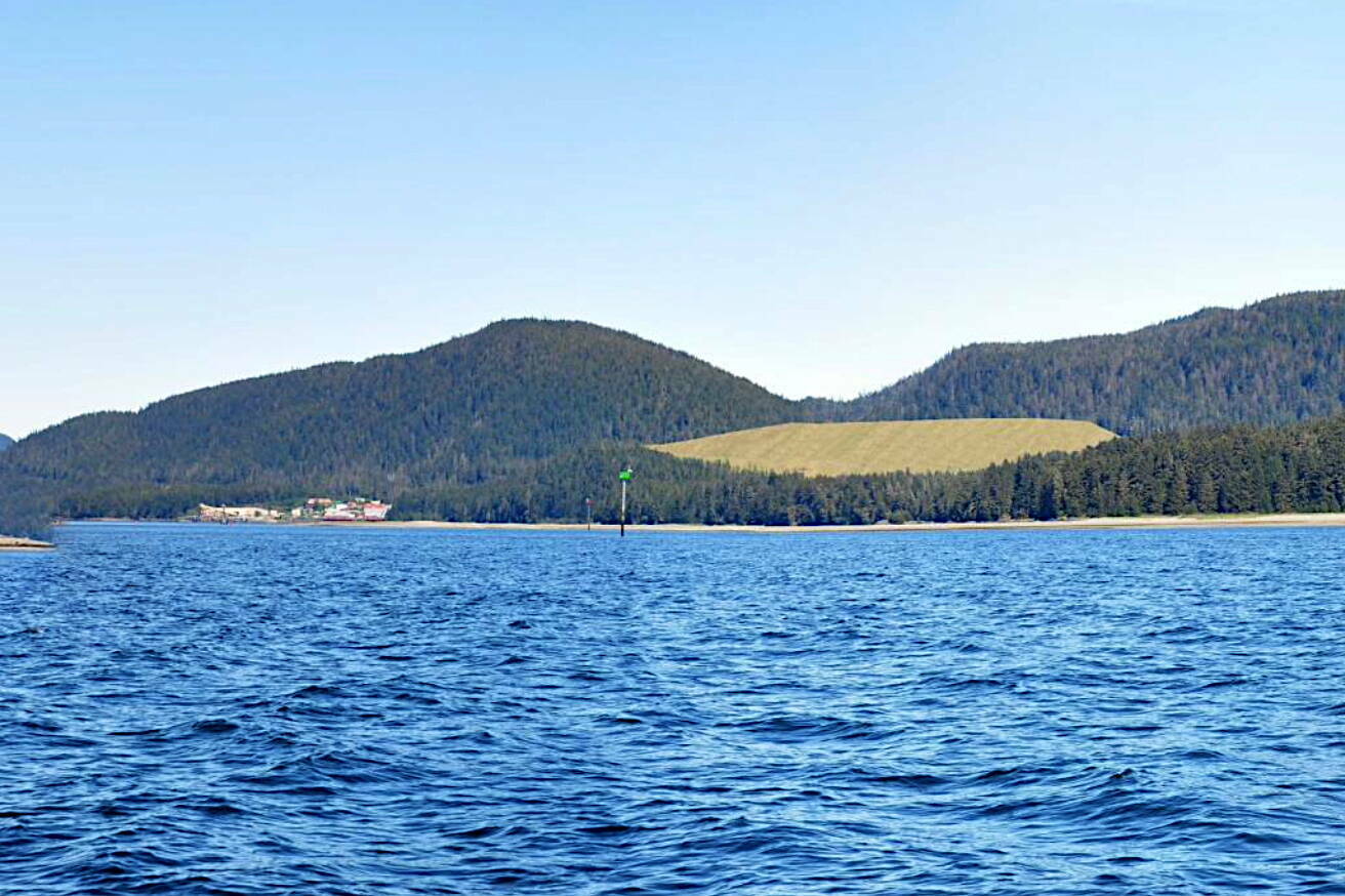 A simulated photo shows the tailings stack and other features of Hecla Greens Creek Mine under the final notice of decision for expanding the mine announced Thursday by the U.S Forest Service. The expansion will extend the life of the mine up to 18 years. (U.S. Forest Service)