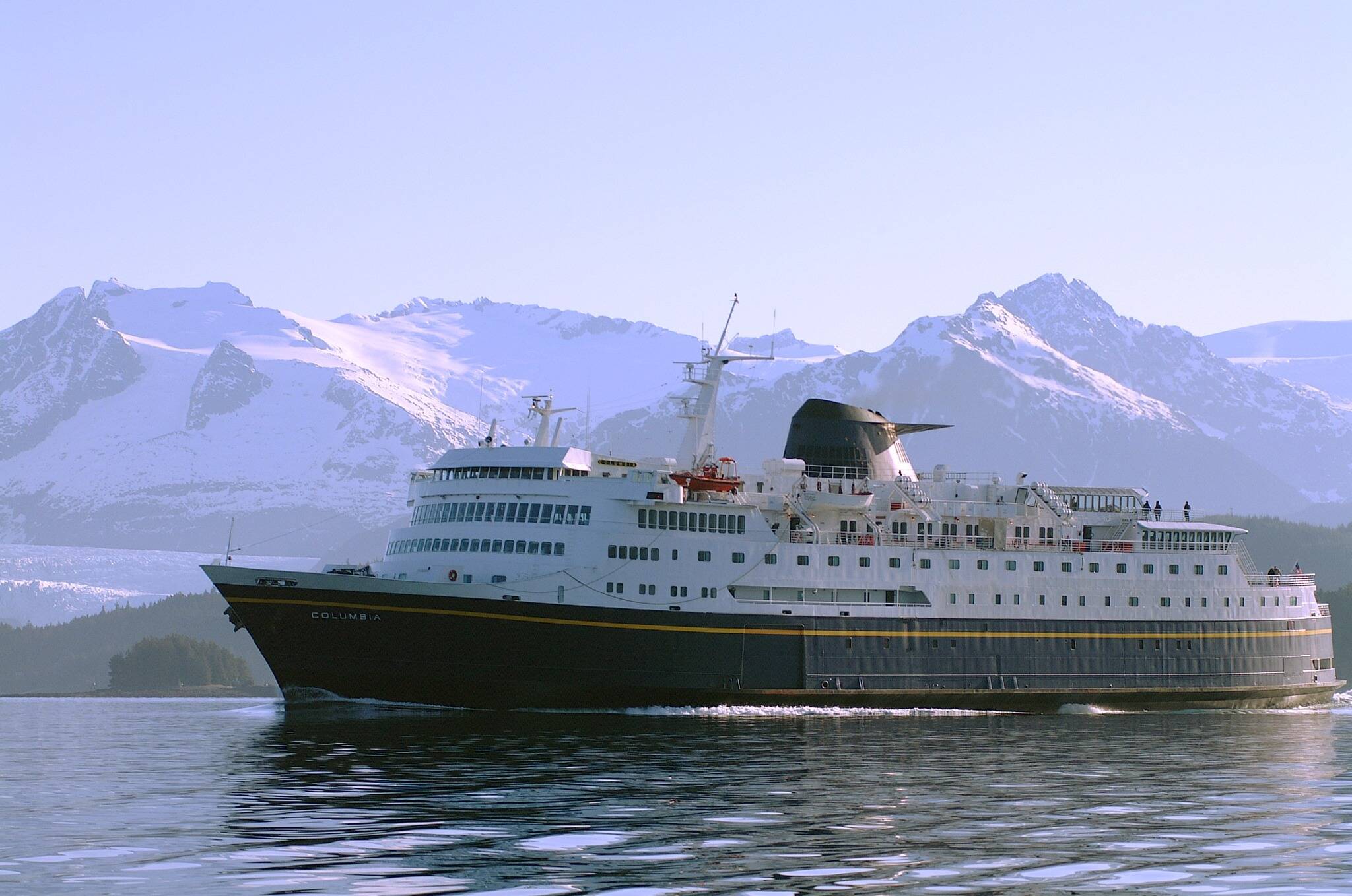 The Columbia is scheduled to replace the Kennicott on the mainline ferry route between Southeast Alaska and Bellingham, Washington, starting in mid-December. (Alaska Marine Highway System photo)