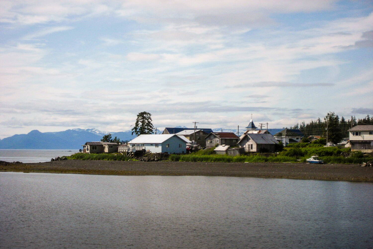 The village of Kake on Kupreanof Island. (Alaska Department of Commerce, Community and Economic Development photo)