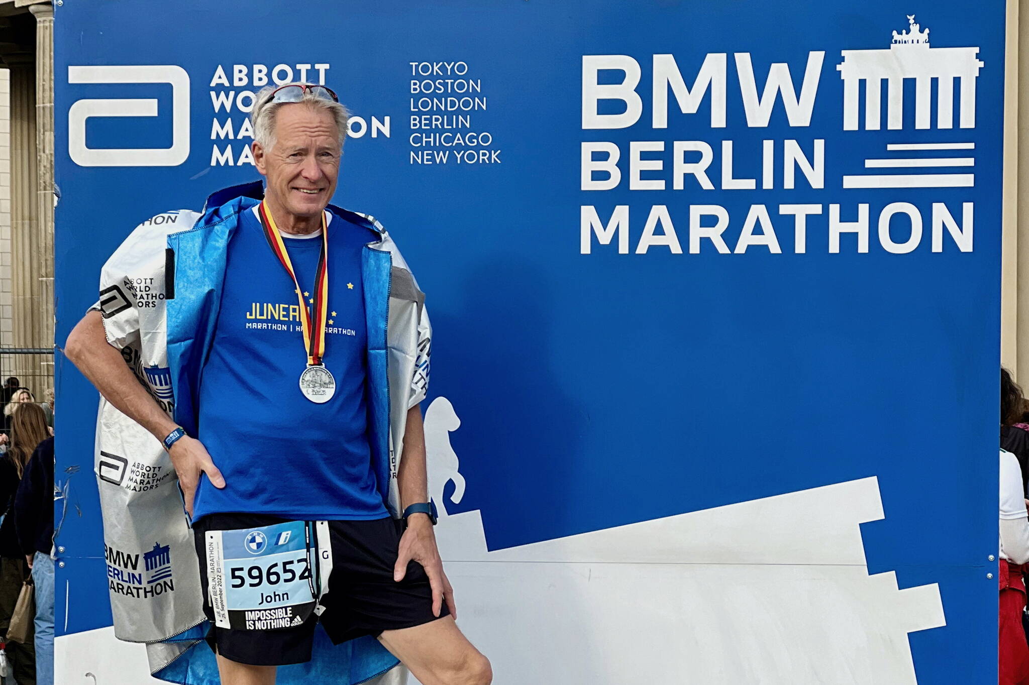 John Kern is shown after finishing the Berlin Marathon on Sept. 25, 2022. (Photo courtesy John Kern)