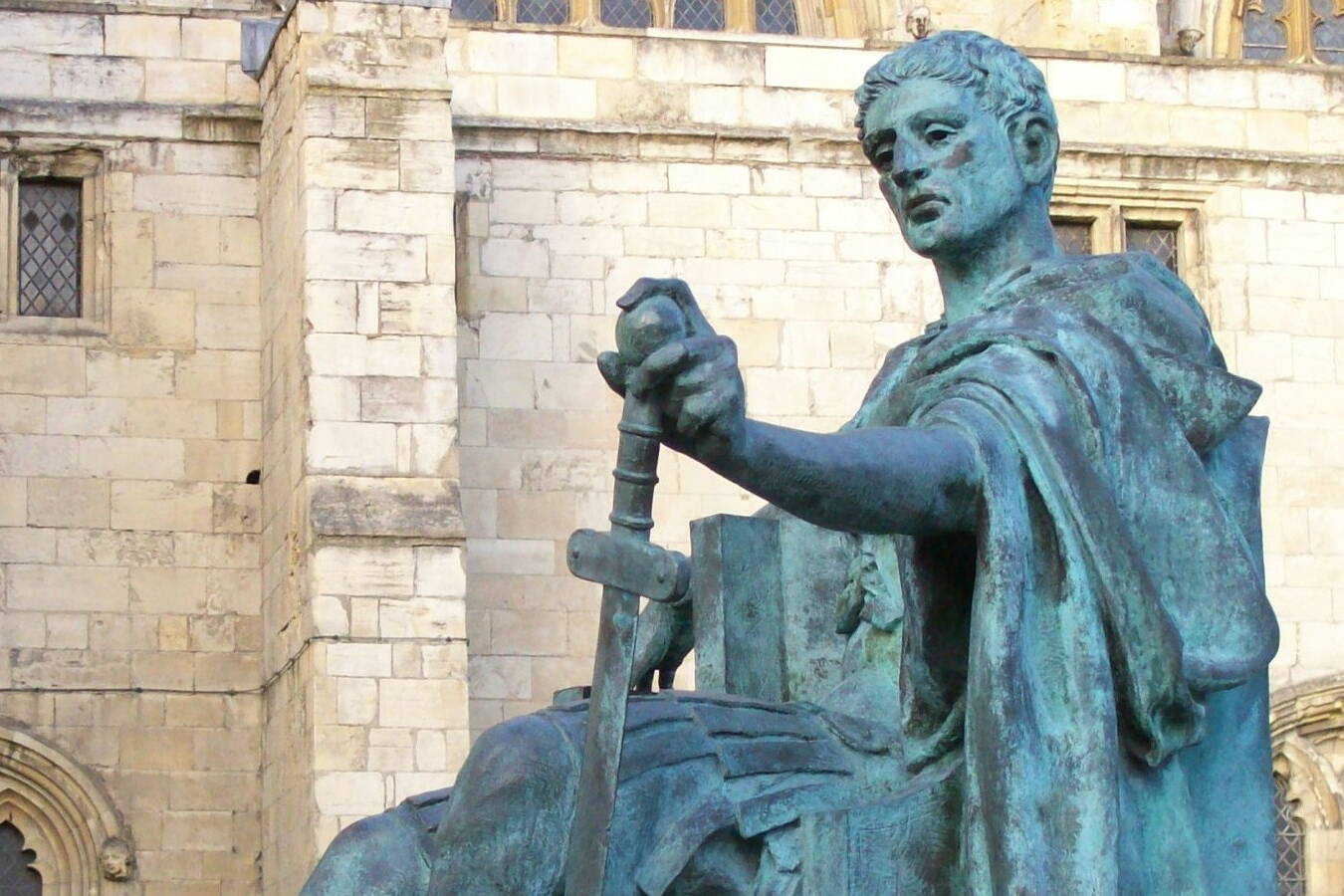 A sculpture of Constantine the Great by Philip Jackson in York. (Public domain photo republished under a Creative Commons license)