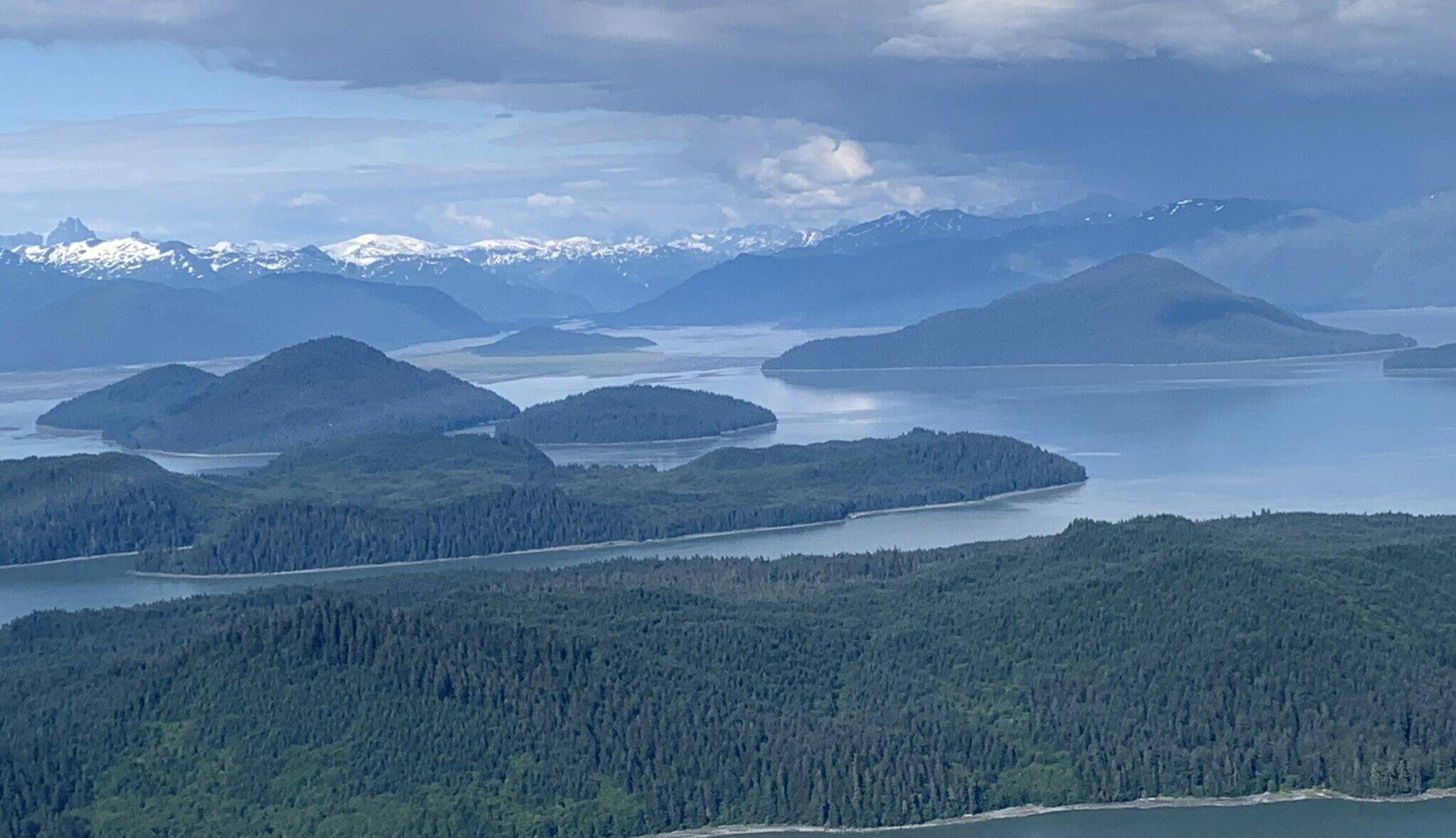 The Stikine River Flats area in the Tongass National Forest viewed by helicopter. The nearby community of Wrangell has received federal funding, through the Secure Rural Schools Act program, designed to assist communities impacted by the declining timber industry. (Alicia Stearns/U.S. Forest Service)