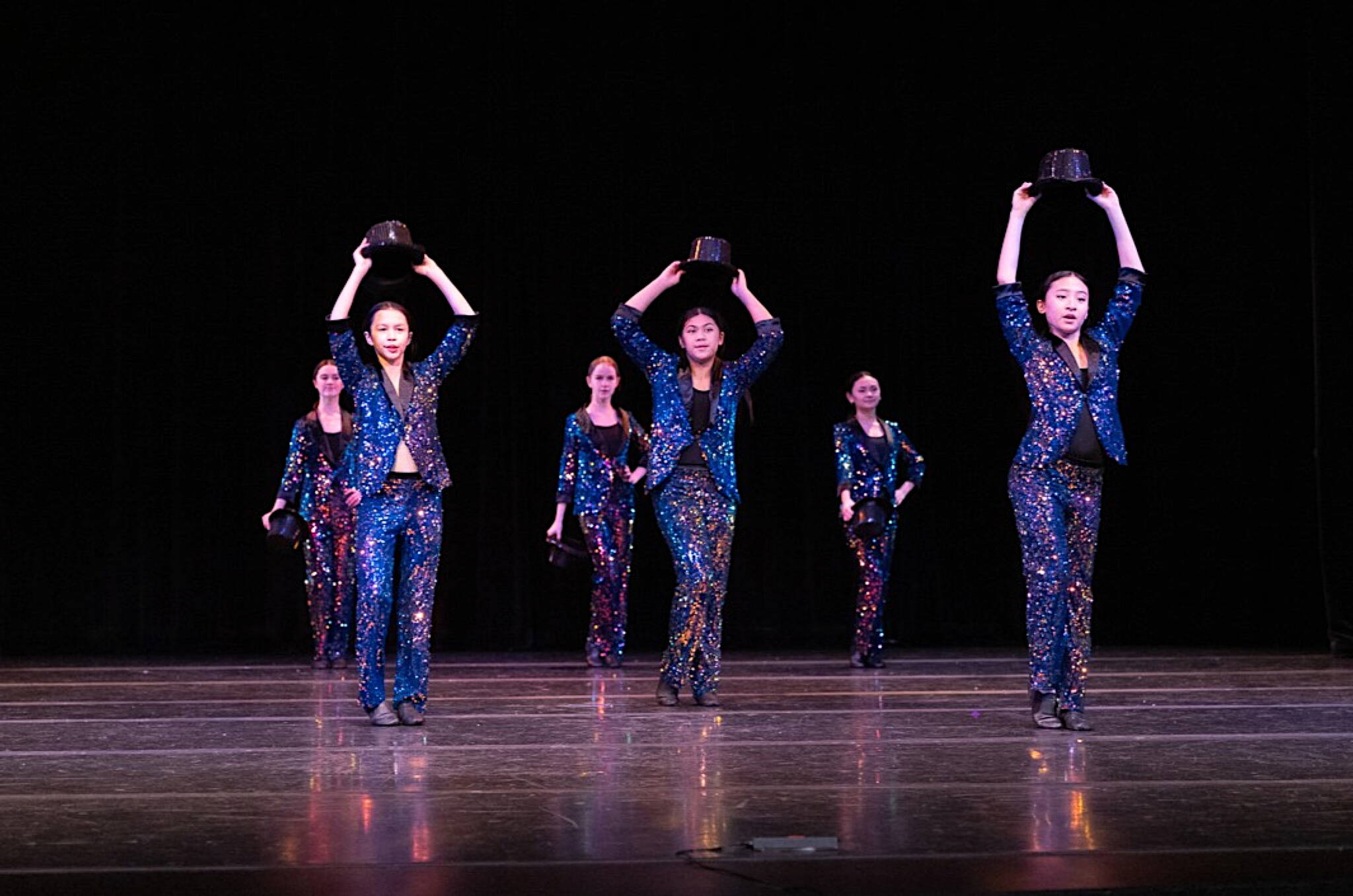 Juneau Dance Theatre members perform in the 2024 Winter Showcase. Two performances of this year’s show are scheduled Saturday at the Juneau Douglas High School: Yadaa.At Kalé auditorium. (Photo courtesy of Juneau Dance Theatre)