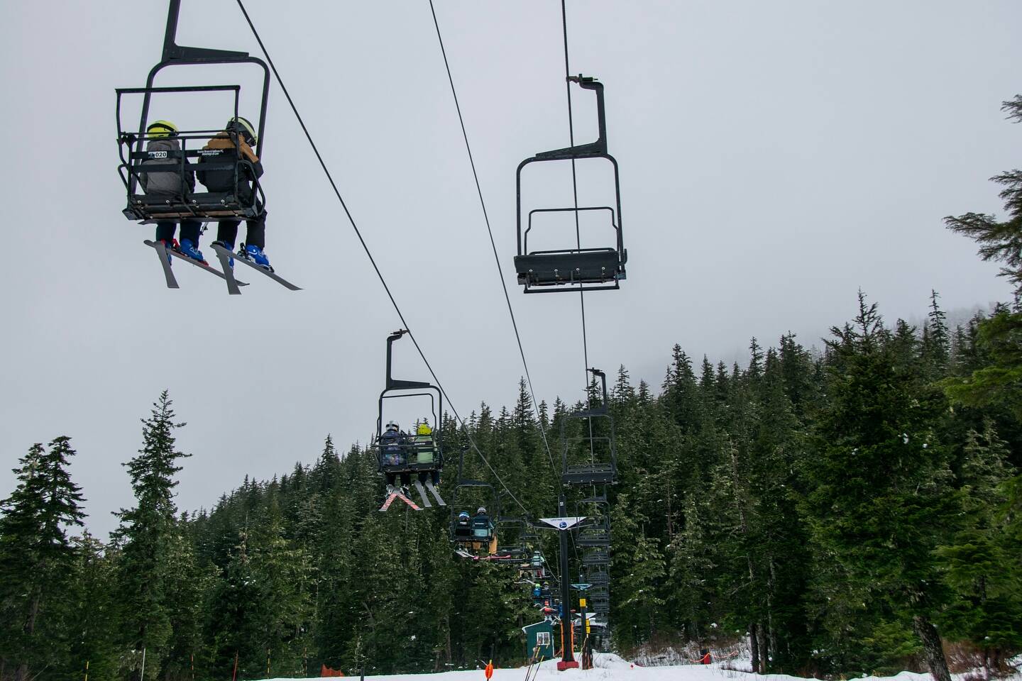 Guests ride the Porcupine chairlift at Eaglecrest Ski Area. (Eaglecrest Ski Area photo)