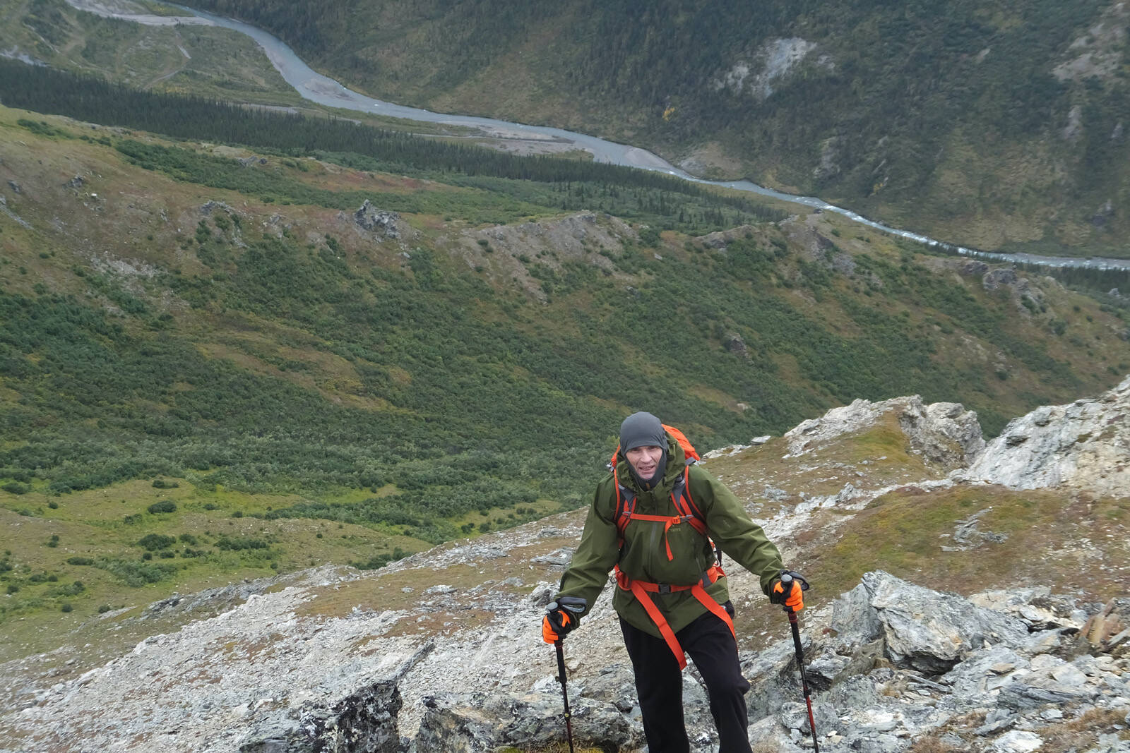 The author finds a ridge in Denali National Park and Preserve. (Klas Stolpe)