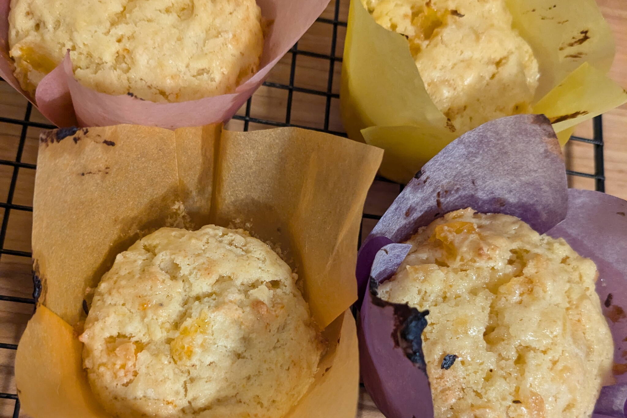 Orange apricot muffins ready to eat. (Photo by Patty Schied)