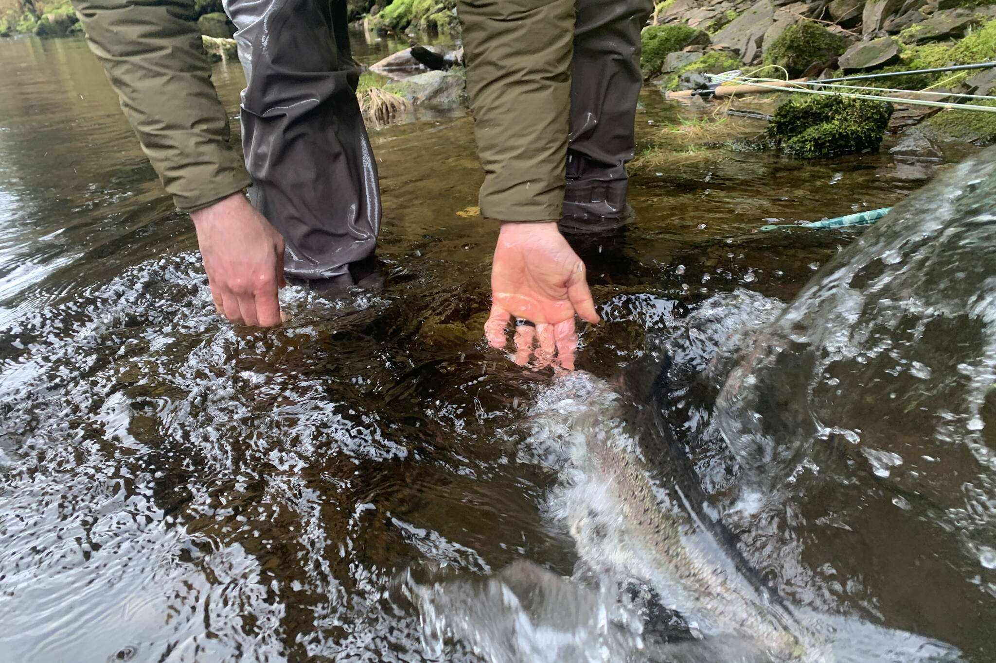 Steelhead fishing and photography take skills that necessitate time to develop. (Photo by Jeff Lund)