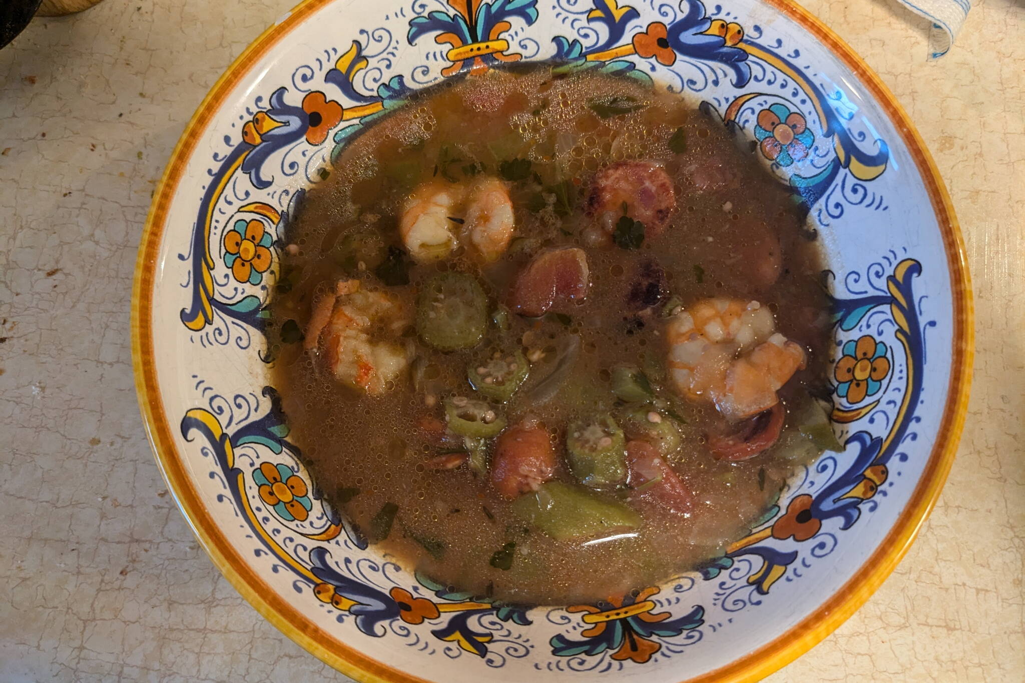 A bowl of gumbo. (Photo by Patty Schied)