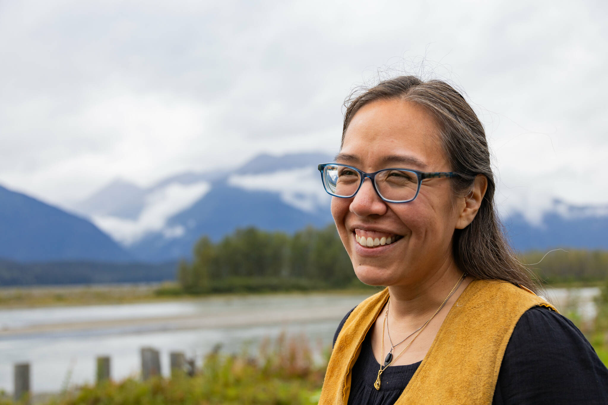 Katrina Hotch is the Sustainable Southeast Partnership’s Community Catalyst for the Chilkat Valley. (Photo by Ḵaa Yahaayí Shkalneegi Muriel Reid)